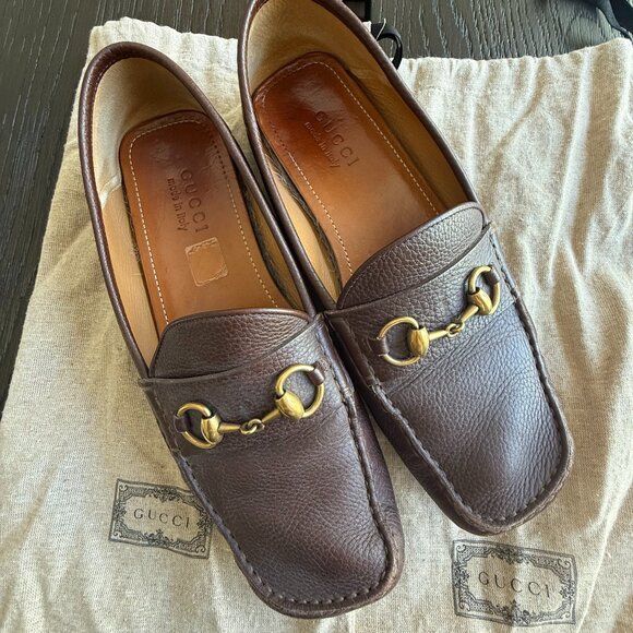 Gucci | Shoes | Gucci Mens Horsebit Loafers Brown Leather  display picture 2